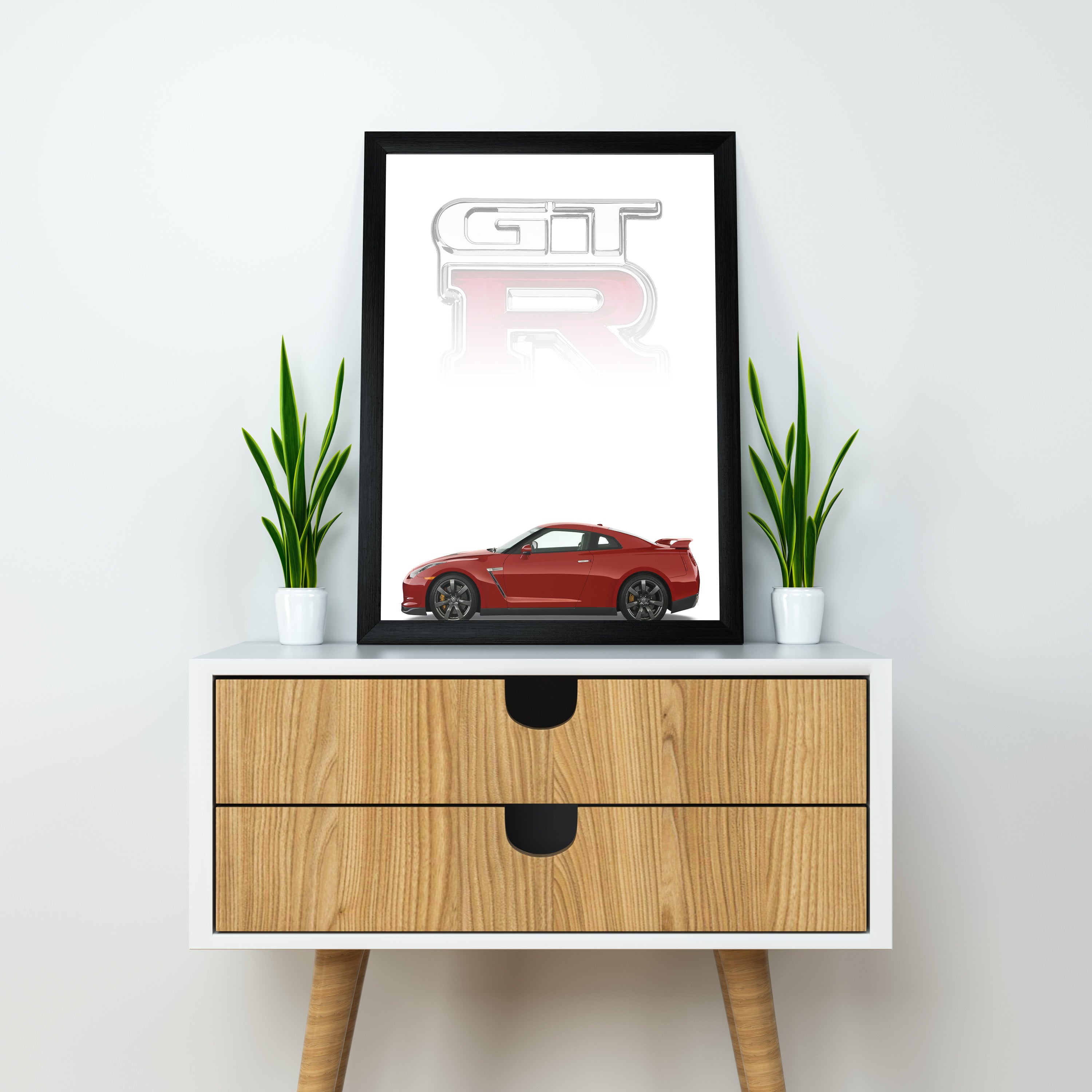 Nissan GT-R Poster – Iconic JDM Supercar | Dekorama Framed Wall Art |  Cars Framed Posters