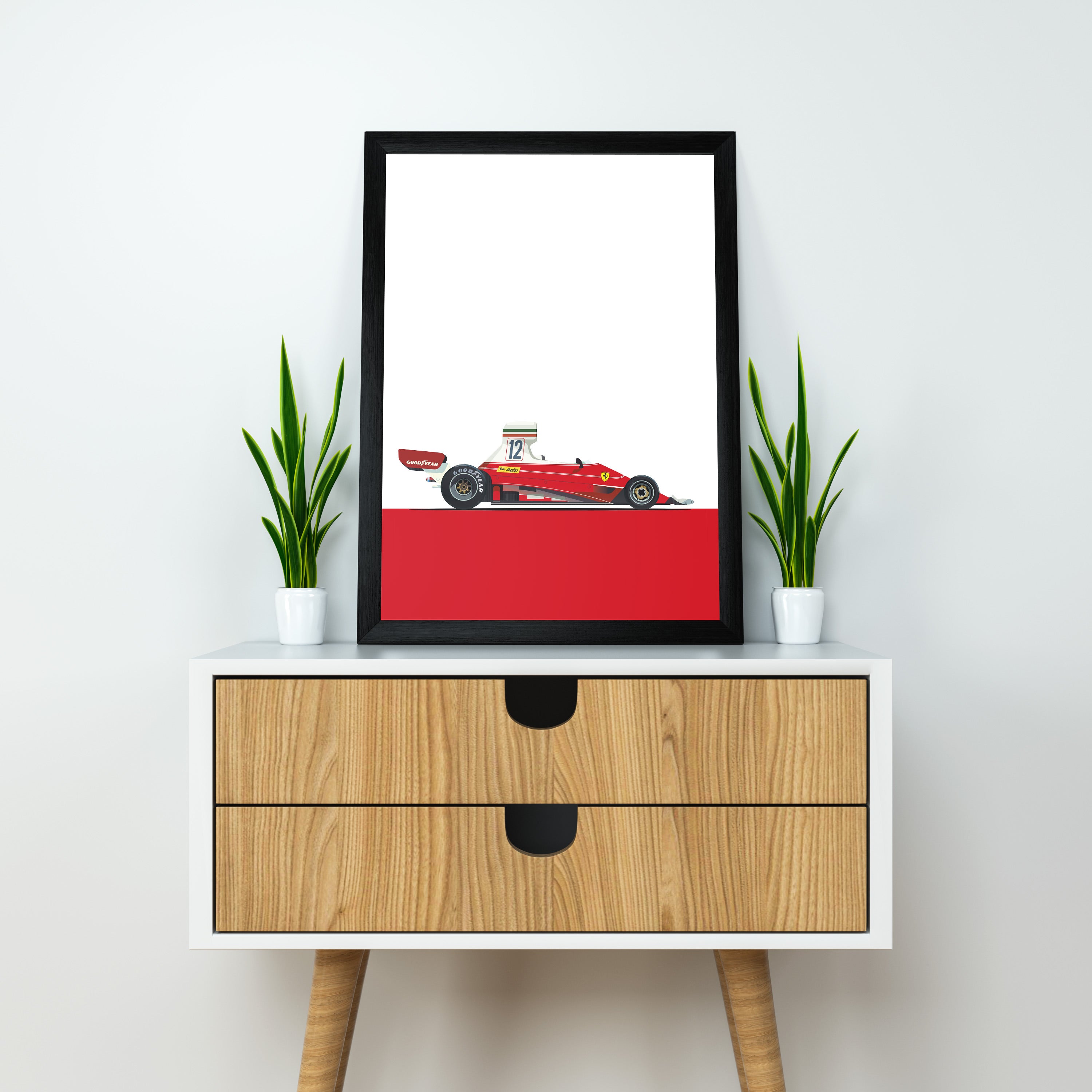 Ferrari 312T F1 | Dekorama Framed Wall Art |  Cars Framed Posters