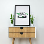 Porsche 911 GT3 RS | Car Framed Posters - Matt Black Frame ( Black Framed, Porsche)