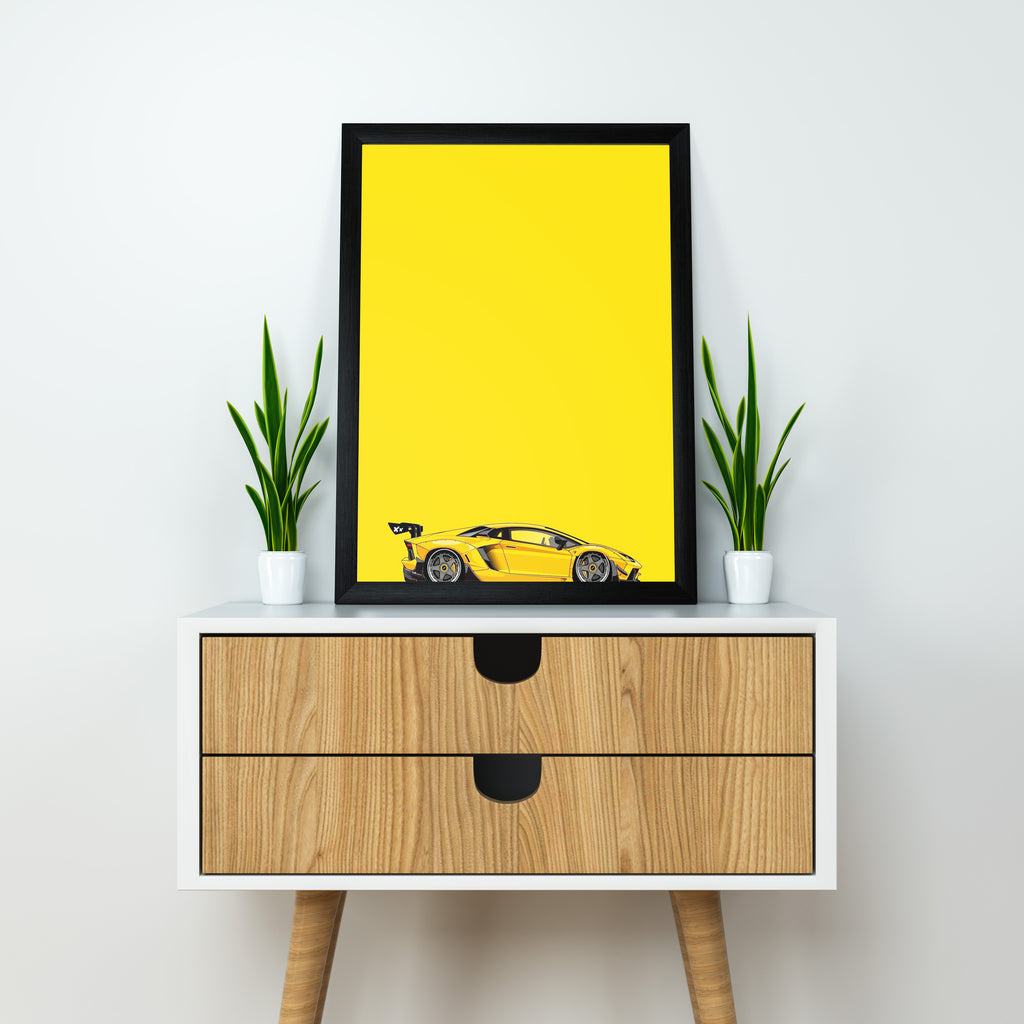 Lamborghini Aventador SVJ | Dekorama Framed Wall Art |  Cars Framed Posters