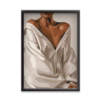 Modern Feminine Art Print – Neutral Tones & Soft Textures | Simple Abstract Art