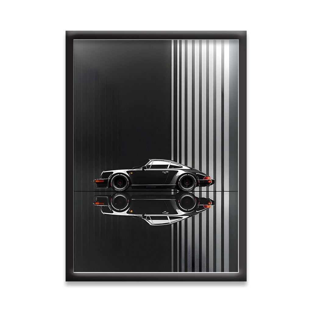 Porsche 911 | Hypercar Framed Poster | Car Framed Posters - Matt Black Frame ( Black Framed, Porsche)