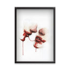 Twisted Passion – Minimalist Dark Romance Poster | Bold Expressionist Wall Art