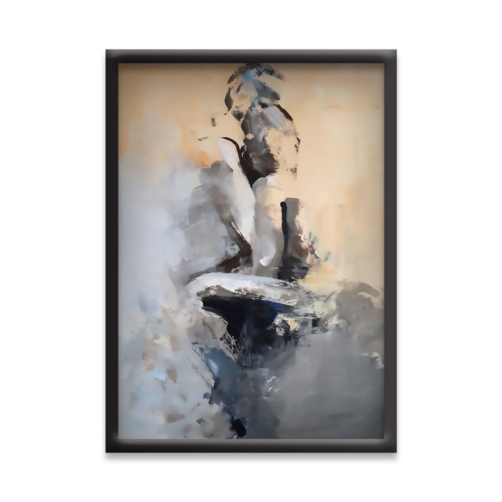 Modern Canvas Art | Black and White Sensual Art | Couple Embrace Canvas Painting Posters