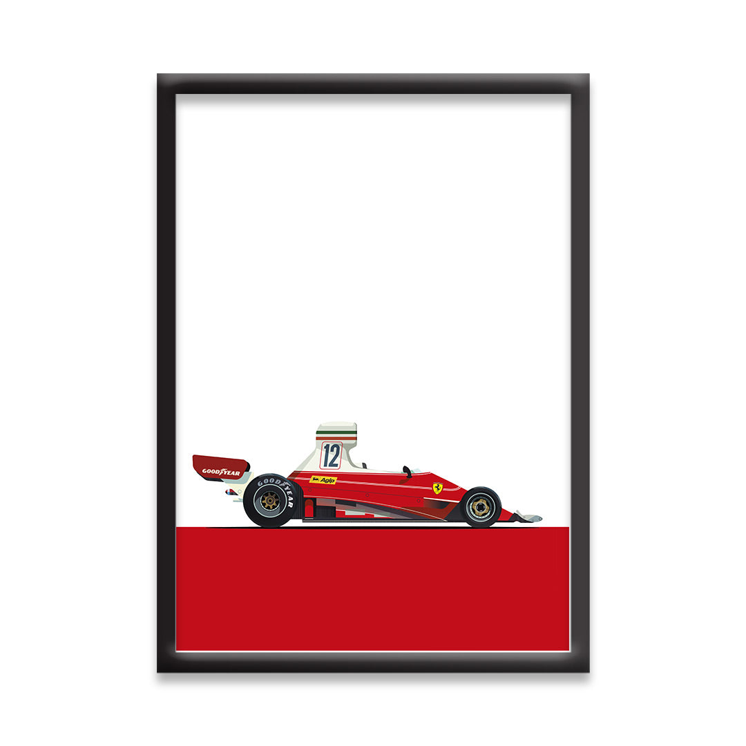 Ferrari 312T F1 | Dekorama Framed Wall Art |  Cars Framed Posters
