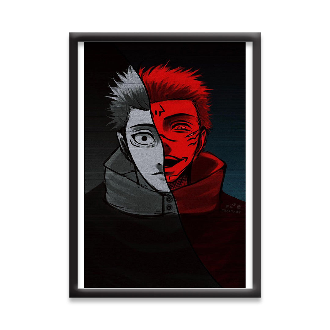 Itadori X Sukuna | Jujutsu Kaisen Framed Poster | Dekorama Framed Wall Art | Anime Wall Frames & Posters