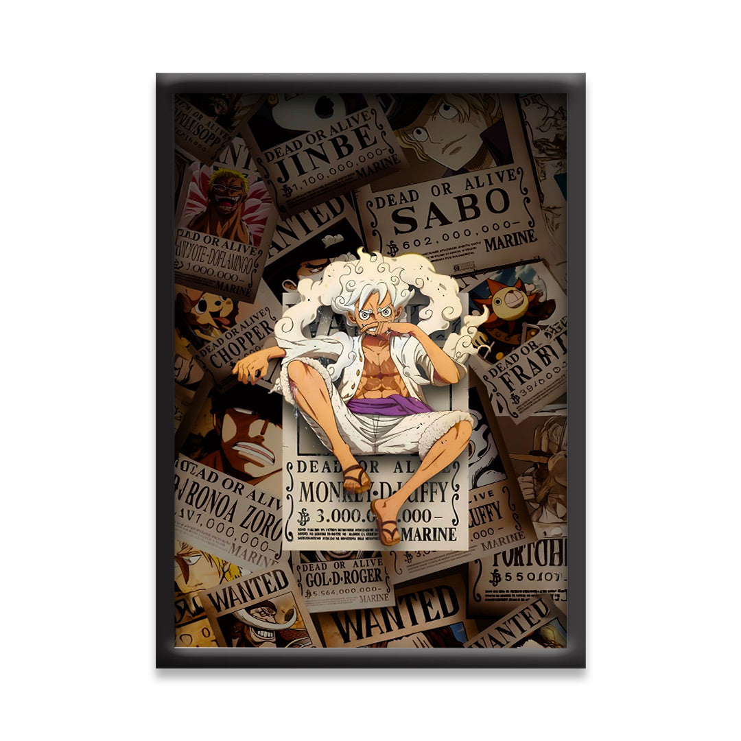 One Piece | Monkey D. Luffy Gear 5 | Dekorama Framed Wall Art | Anime Wall Frames & Posters | One Piece Framed Poster