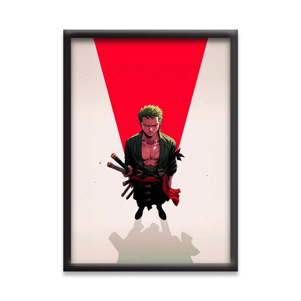 One Piece | ZORO Vector Art | Anime Frames & Posters | One Piece Framed Poster