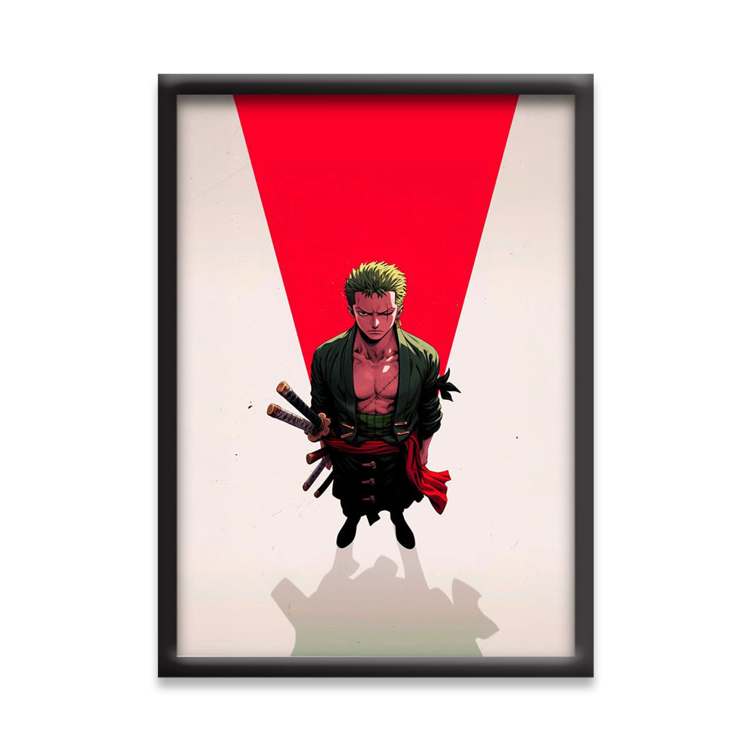 One Piece | ZORO Vector Art | Anime Frames & Posters | One Piece Framed Poster