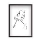 Curves in Motion – Feminine Minimal Line Art Poster