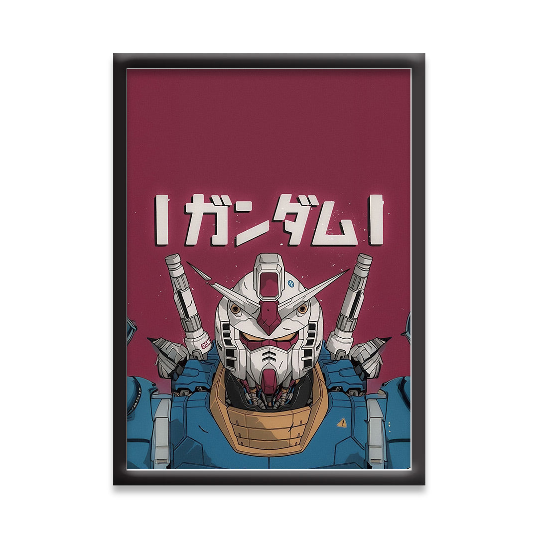 Gundam RX-78 | Mobile Suit Anime Poster | Decorative Wall Art