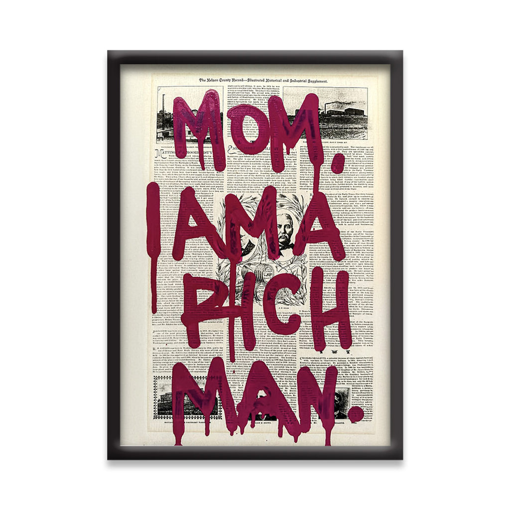 Mom I AM RICH MAN | Motivational Wall posters | Black Framed poster