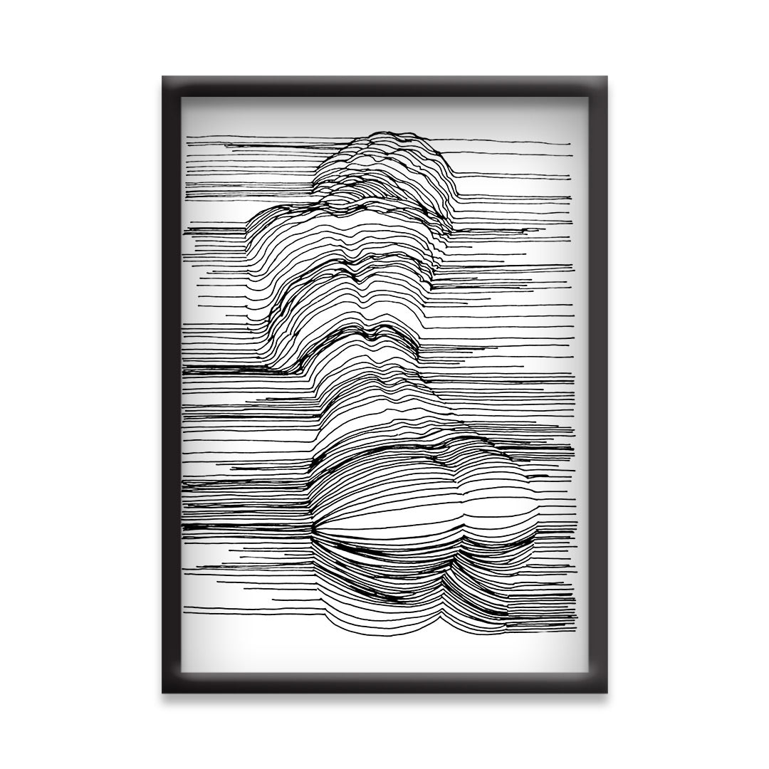 Canvas Abstract Painting for Decor | Sketch Line Painting | Simple Abstract Art