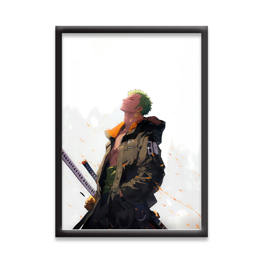 One Piece | ZORO Vector Art | Anime Frames & Posters | One Piece Framed Poster