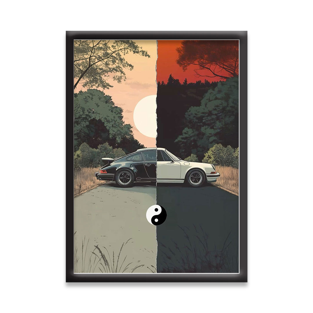 Car Theme Framed Wall Poster | Wall art for Living Room, Bedroom, Dining Room, office | Wall Painting | Home Decor | Pure Velocity