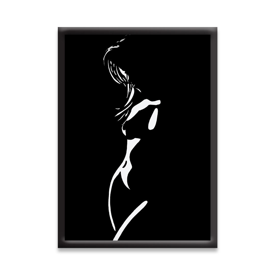 Canvas Abstract Painting for Decor | Sketch Line Painting | Simple Abstract Art