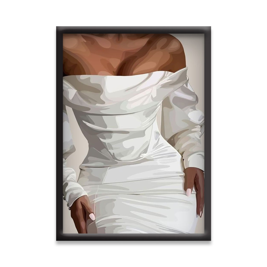 Serene Confidence – Contemporary Woman Wall Art| Simple Abstract Art