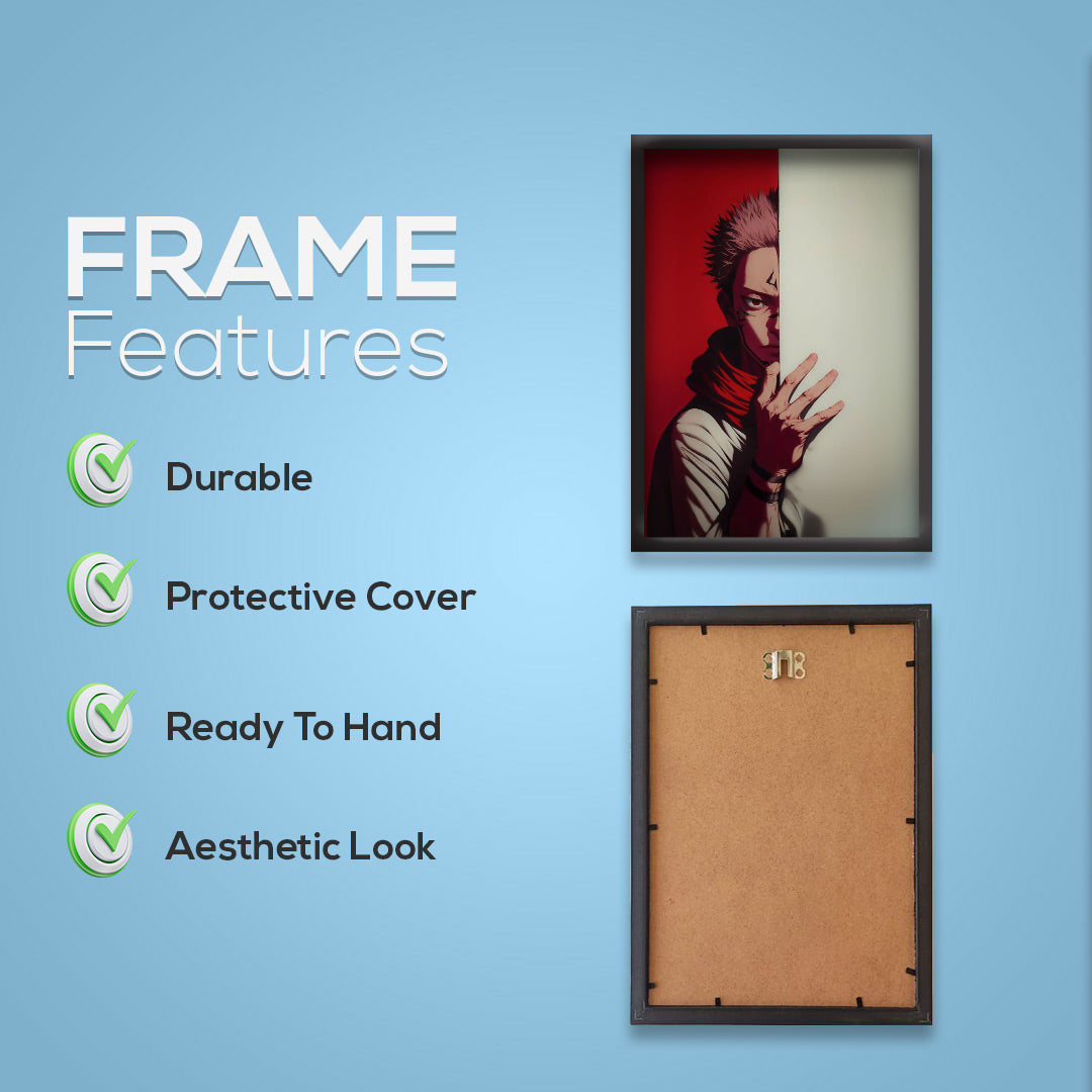 Itadori X Sukuna | Jujutsu Kaisen Framed Poster | Dekorama Framed Wall Art | Anime Wall Frames & Posters