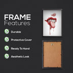 Savage Expression – Vampire Tongue Art Poster | Gothic Mouth Illustration
