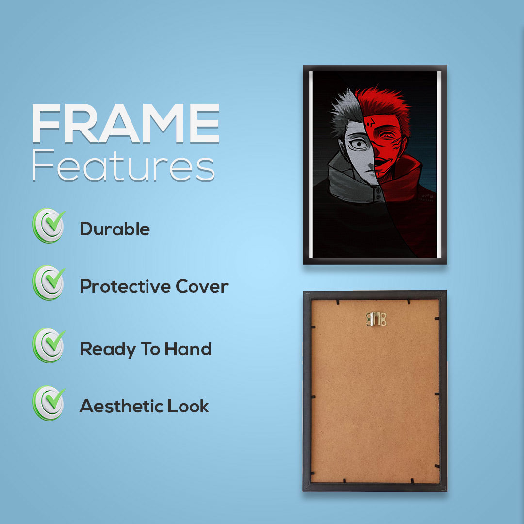 Itadori X Sukuna | Jujutsu Kaisen Framed Poster | Dekorama Framed Wall Art | Anime Wall Frames & Posters