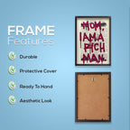 Mom I AM RICH MAN | Motivational Wall posters | Black Framed poster