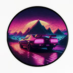 Jurojin Junction Circular Frame Jigsaw Puzzle for Couples  | Neon Car Puzzles | 160 Piece Circular Jigsaw Puzzle for Adults & Kids above 15+ Years | Puzzle Games for Car Lovers