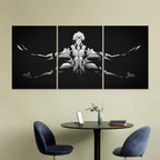 Jujutsu Kaisen | Gojo Satoru Domain Pose | Split Wall Poster | Minimalist Anime Canvas Art