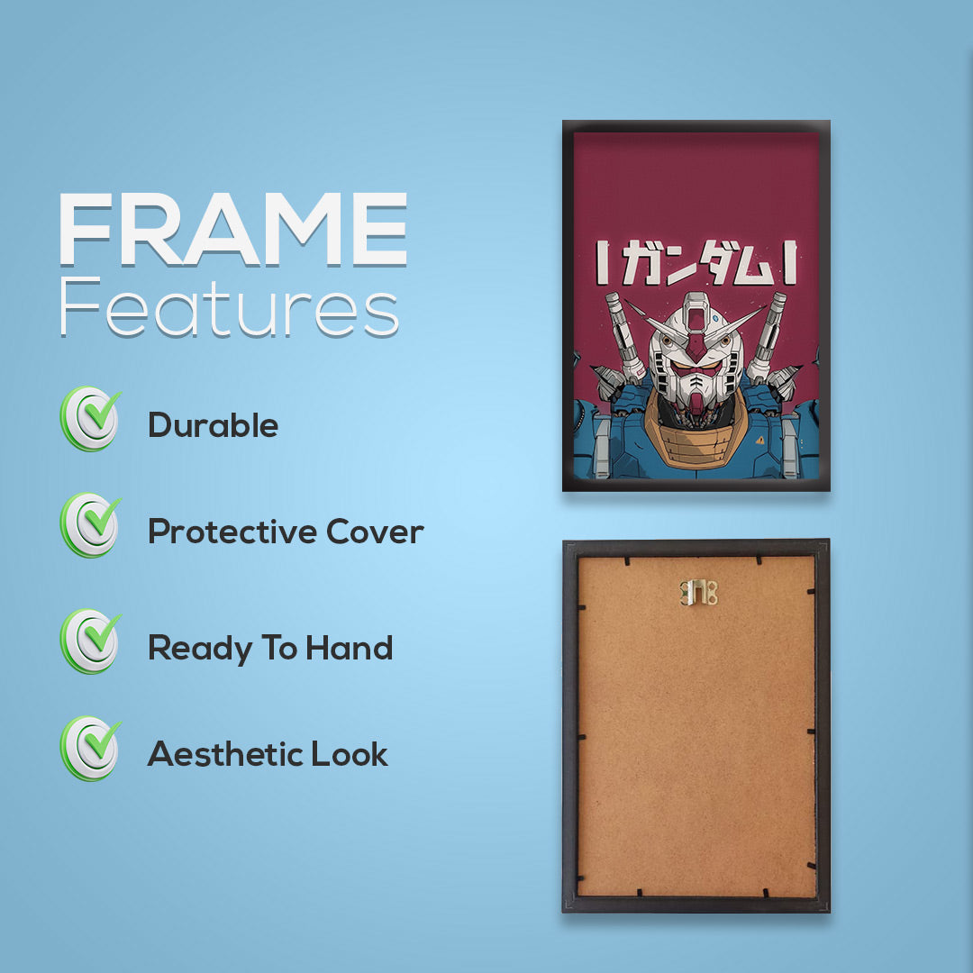 Gundam RX-78 | Mobile Suit Anime Poster | Decorative Wall Art