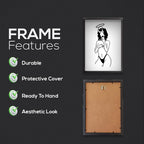 Angel & Demon – Bold Feminine Line Art Poster | Sexy Minimalist Wall Art